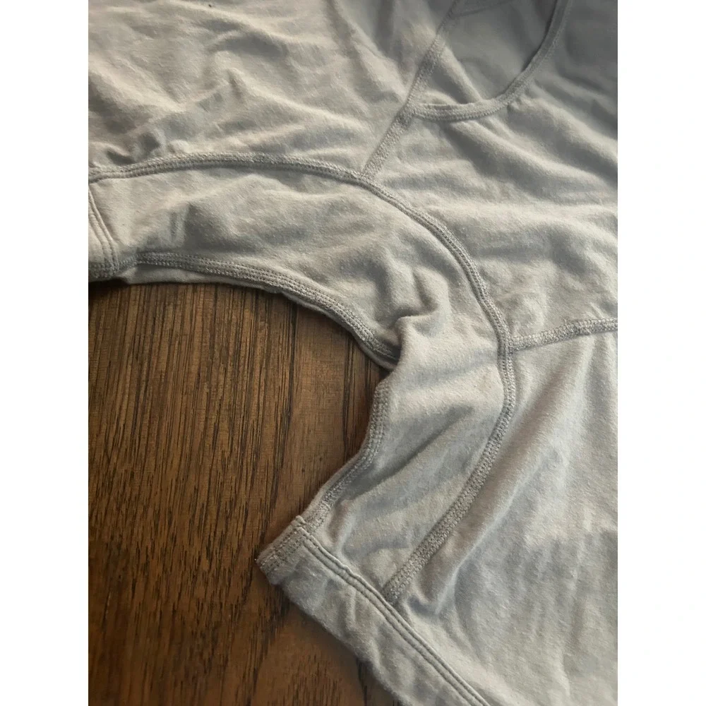 Duluth Trading Co Mens Free Range Organic Cotton Boxer Briefs XL Light Blue Gray